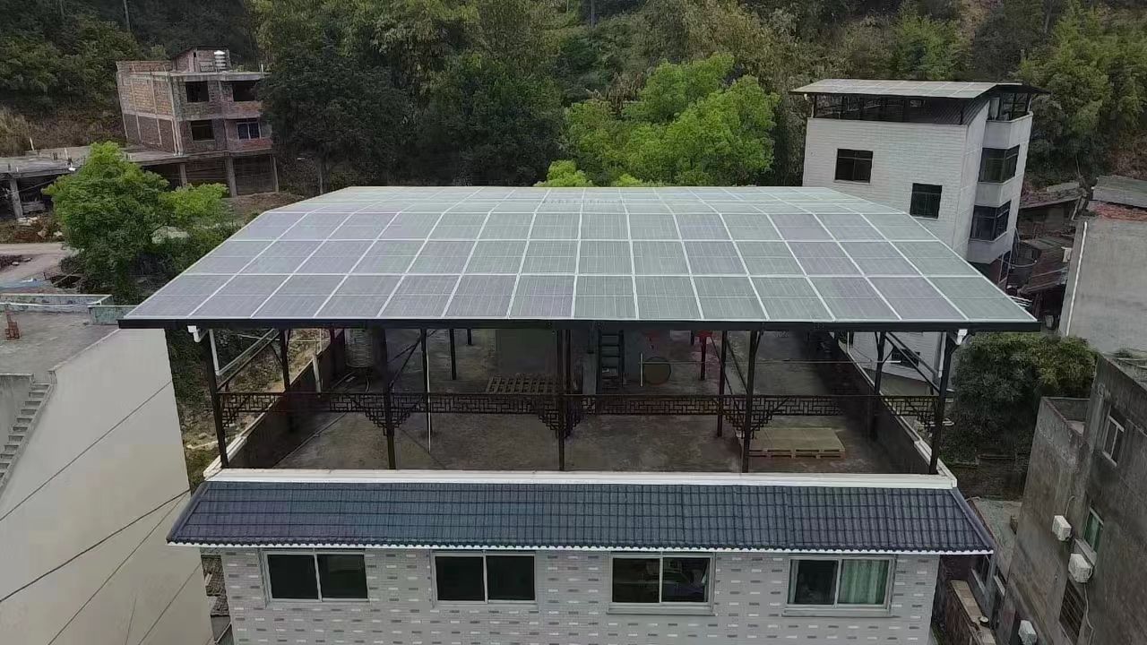 石家庄15kw+10kwh自建别墅家庭光伏储能系统